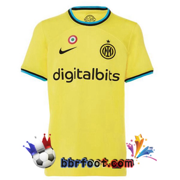 Maillot Foot Inter Milan Third Jaune 2022/2023