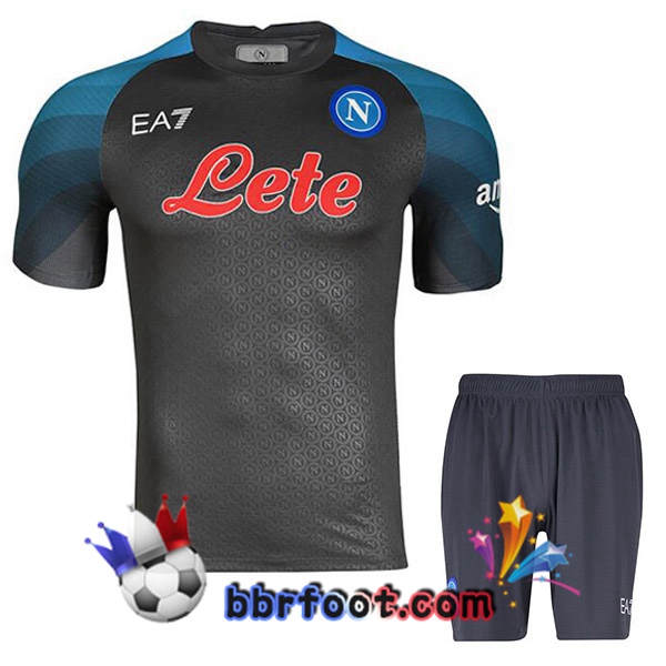 Maillot Foot SSC Naples Enfant Halloween Gris 2022/2023