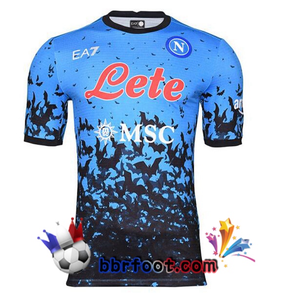 Maillot Foot SSC Naples Third Euro Bleu Noir 2022/2023