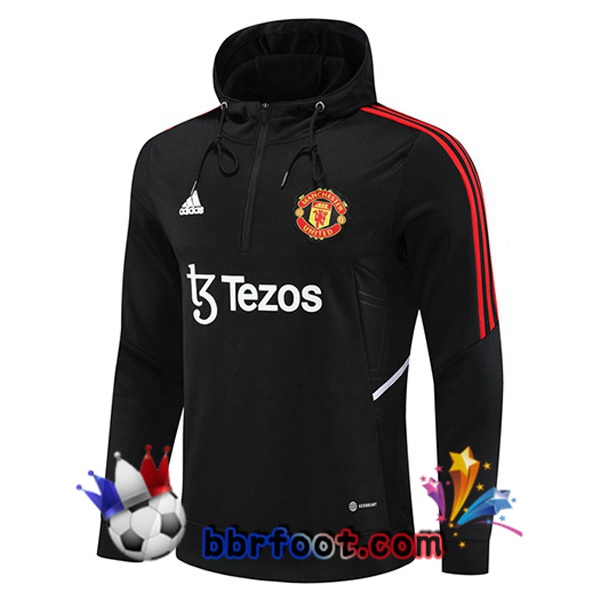 Sweatshirt à Capuche Manchester United Noir 2022/2023