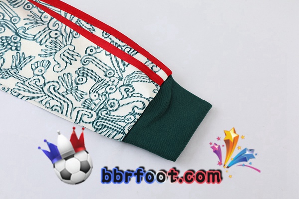 Veste Survetement Foot Mexique Blanc Vert 2022/2023
