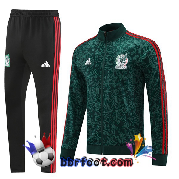 Veste Survetement Foot Mexique Vert 2022/2023