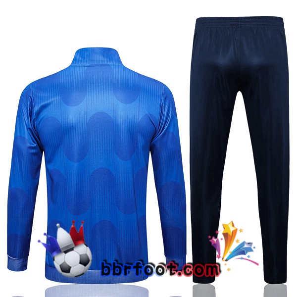 Veste Survetement Foot Espagne Bleu 2022/2023