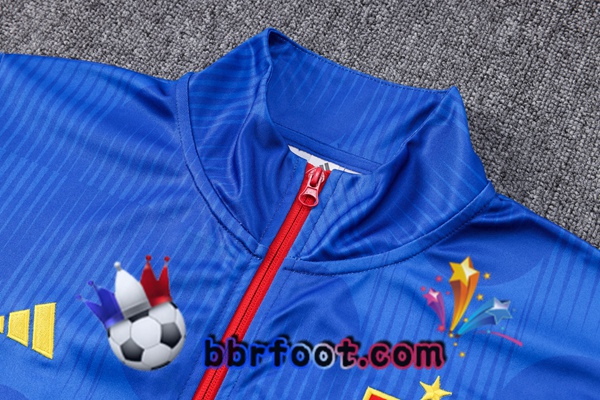 Veste Survetement Foot Espagne Bleu 2022/2023