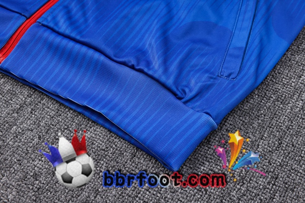 Veste Survetement Foot Espagne Bleu 2022/2023