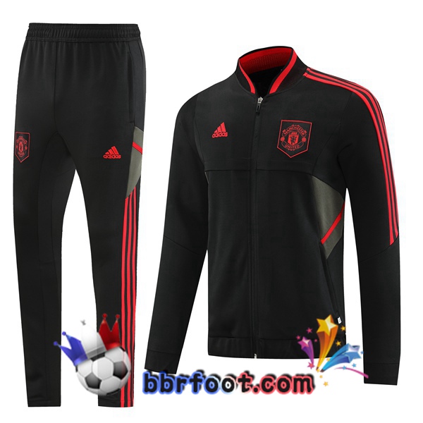 Veste Survetement Foot Manchester United Noir 2022/2023