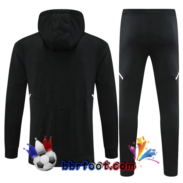 Capuche Survetement Foot Manchester United Noir 2022/2023