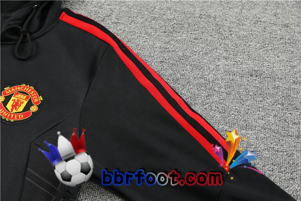 Capuche Survetement Foot Manchester United Noir 2022/2023