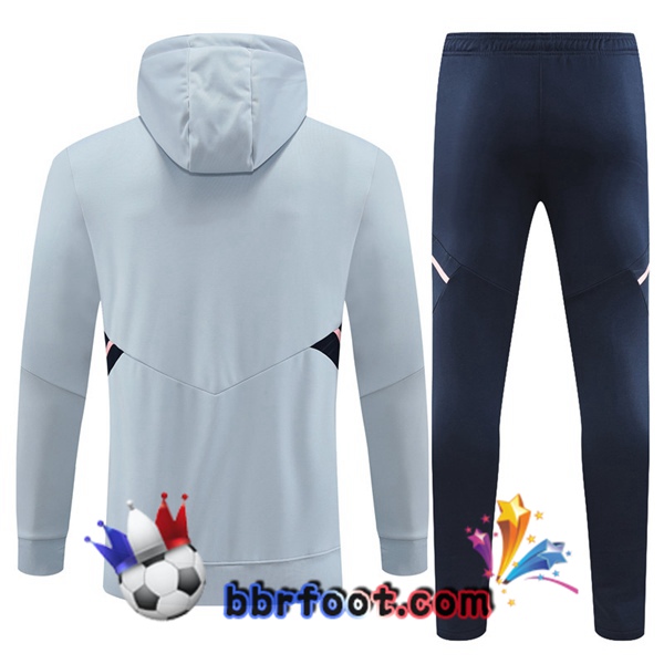 Capuche Survetement Foot Arsenal Gris 2022/2023