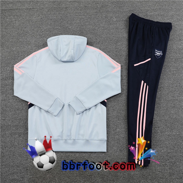 Capuche Survetement Foot Arsenal Gris 2022/2023