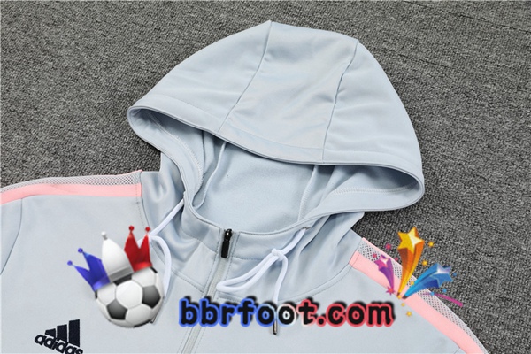 Capuche Survetement Foot Arsenal Gris 2022/2023