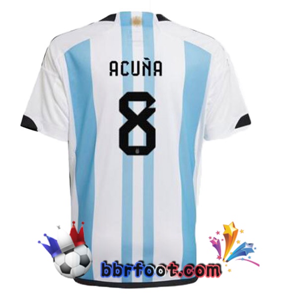 Maillots Equipe De Argentine (ACUÑA 8) Domicile Bleu Blanc 2022/2023