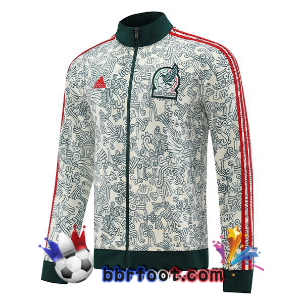 Veste Foot Mexique Blanc Vert 2022/2023
