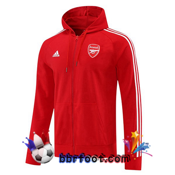 Veste A Capuche Arsenal Rouge 2022/2023