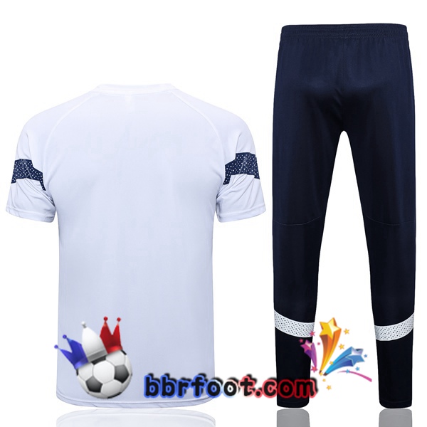 Training T-Shirts Marseille OM + Pantalon Blanc 2022/2023