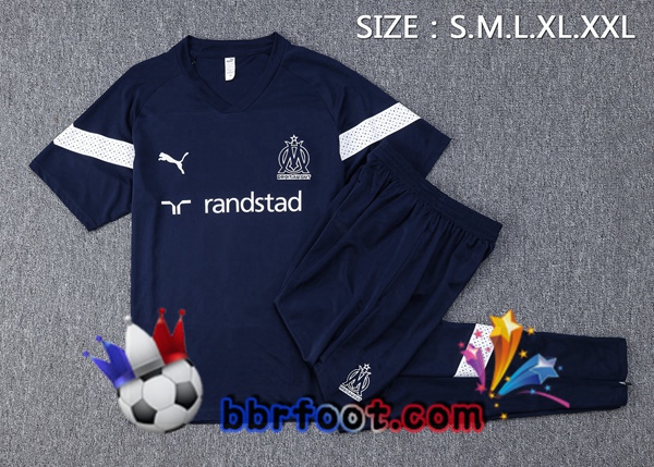 Training T-Shirts Marseille OM + Pantalon Bleu Royal 2022/2023