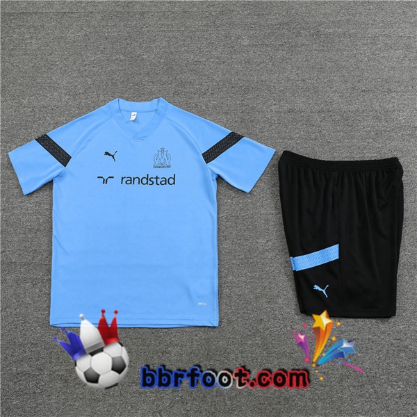 Training T-Shirts Marseille OM + Shorts Bleu 2022/2023