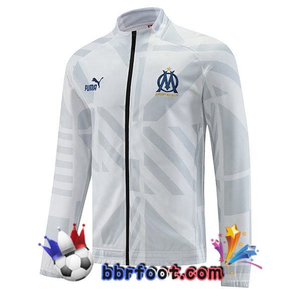 Veste Foot Marseille OM Blanc 2022/2023