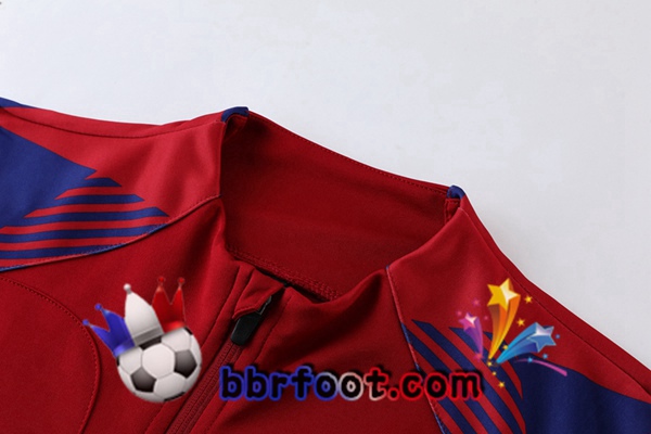 Veste Survetement Foot FC Barcelone Rouge 2022/2023
