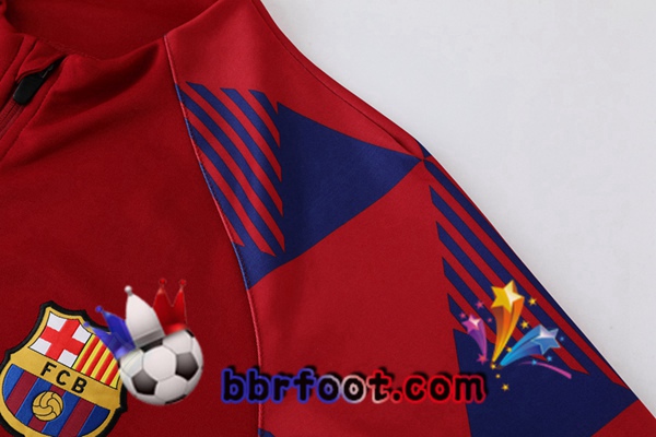 Veste Survetement Foot FC Barcelone Rouge 2022/2023
