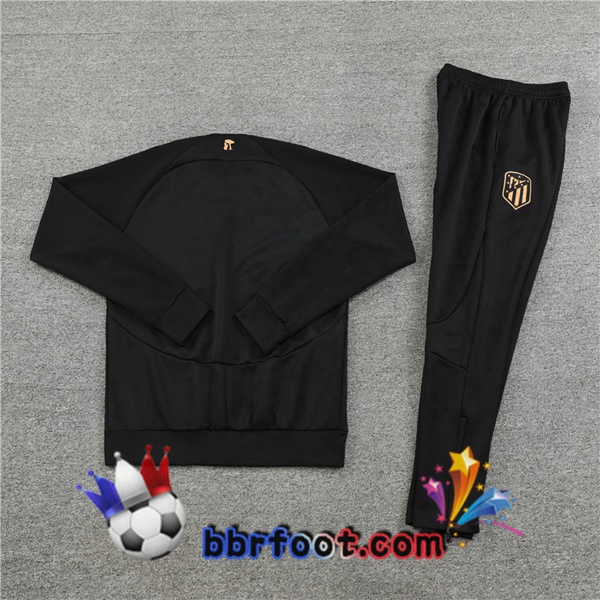 Veste Survetement Foot Atletico Madrid Noir 2022/2023