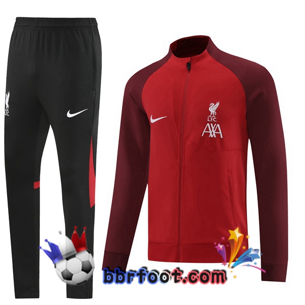Veste Survetement Foot FC Liverpool Rouge 2022/2023