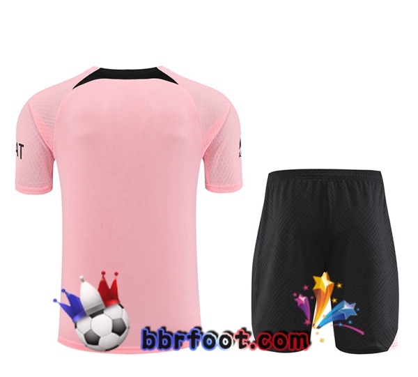 Training T-Shirts Paris PSG + Shorts Rose 2022/2023