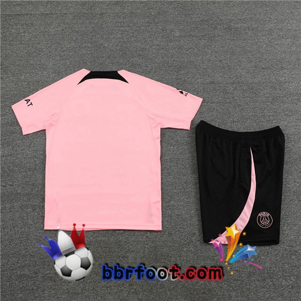 Training T-Shirts Paris PSG + Shorts Rose 2022/2023
