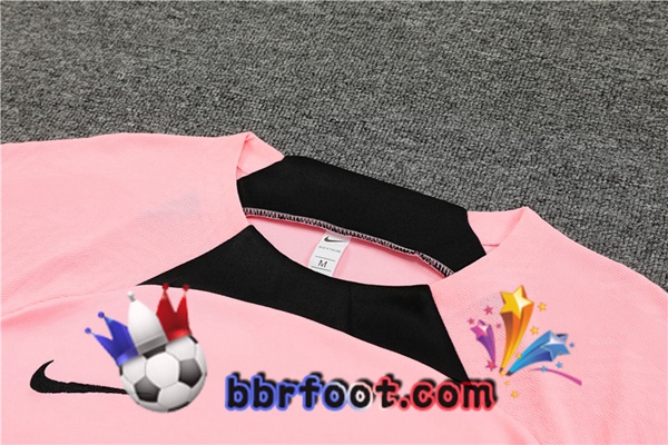 Training T-Shirts Paris PSG + Shorts Rose 2022/2023