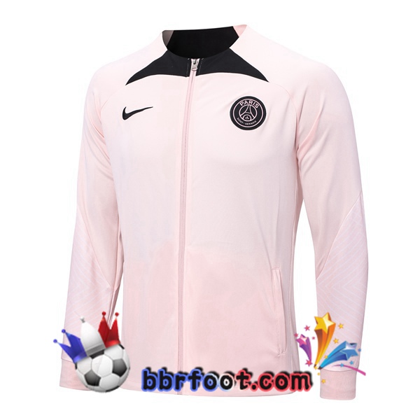 Veste Foot Paris PSG Rose 2022/2023 Veste Foot Paris PSG Rose 2022/2023