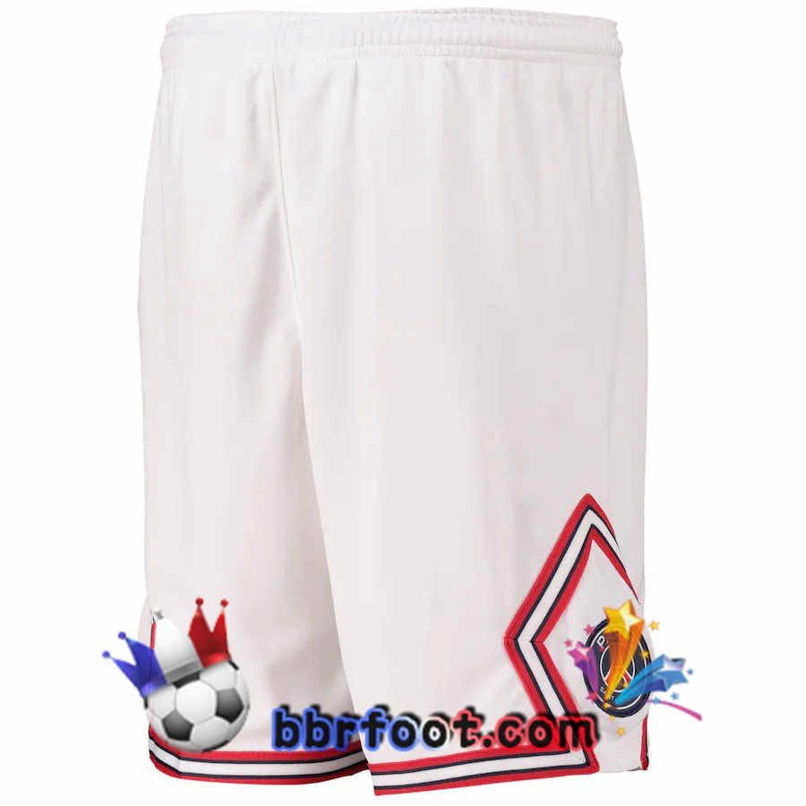 Maillot Foot Jordan Paris PSG Quatrieme Blanc 21/22