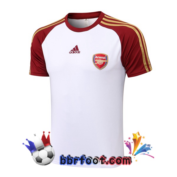 Training T-Shirts Arsenal Rouge Blanc 21/22