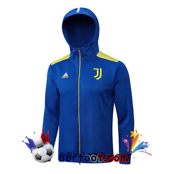 Veste Foot Veste A Capuche Juventus Bleu 21/22
