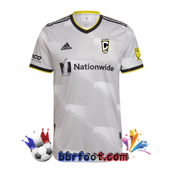 Maillot Foot Columbus Crew Exterieur Gris 2022