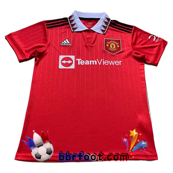 Maillot Foot Manchester United Domicile Version Fuite Rouge 22/23