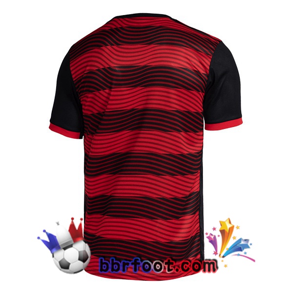 Maillot Foot Flamengo Domicile Rouge Noir 22/23