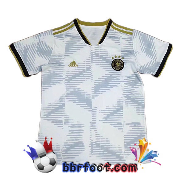 Maillot Foot Equipe de Allemagne Domicile Blanc Version Fuite Coupe du monde 2022