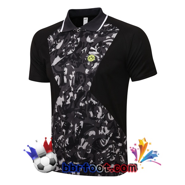 Polo Foot Dortmund BVB Noir 21/22