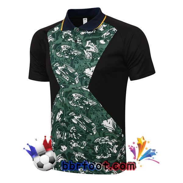 Polo Foot Manchester City Vert Noir 21/22
