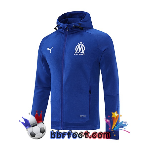 Veste Foot Veste A Capuche Marseille OM Bleu 21/22