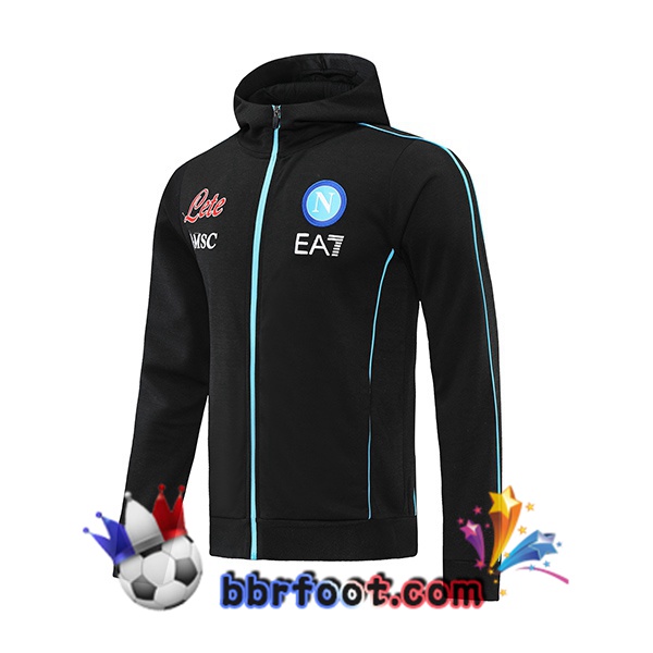 Veste Foot Veste A Capuche SSC Naples Noir 21/22