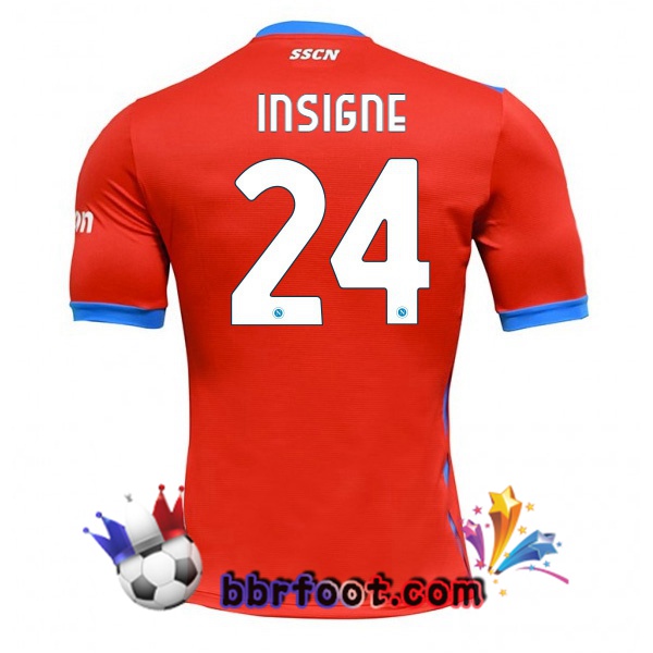 Maillot Foot SSC Naples (Insigne 24) Quatrieme Rouge 21/22