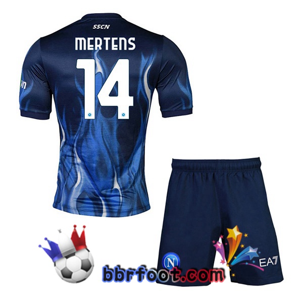 Maillot Foot SSC Naples (Mertens 14) Enfant Third Bleu 21/22