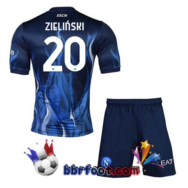 Maillot Foot SSC Naples (Zieliński 20) Enfant Third Bleu 21/22
