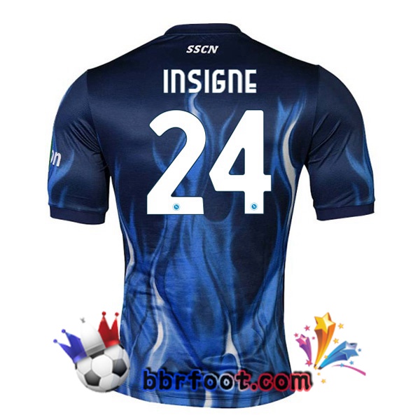 Maillot Foot SSC Naples (Insigne 24) Third Bleu 21/22