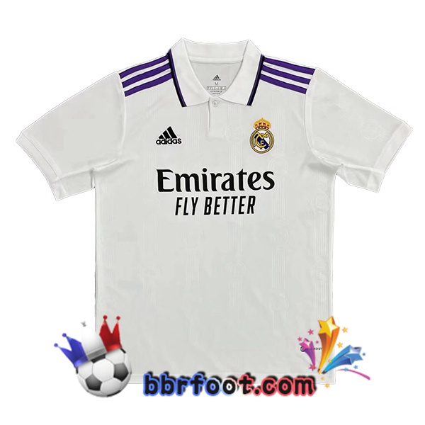 Maillot Foot Real Madrid Domicile Version Fuite Blanc 22/23
