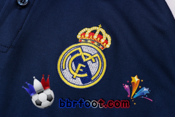 Ensemble Polo Real Madrid + Pantalon Bleu Royal 21/22