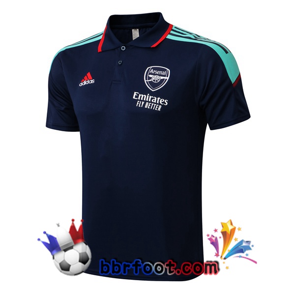 Polo Foot Arsenal Bleu Royal 21/22