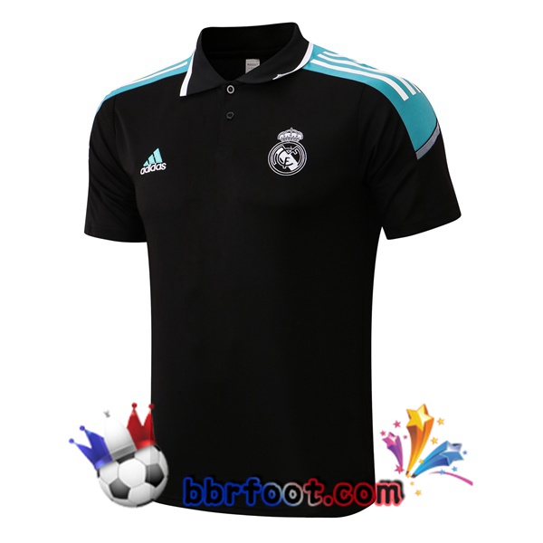 Polo Foot Real Madrid Noir Vert 21/22