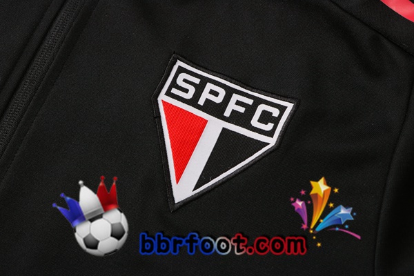 Ensemble Survetement Foot Sao Paulo FC Noir 22/23